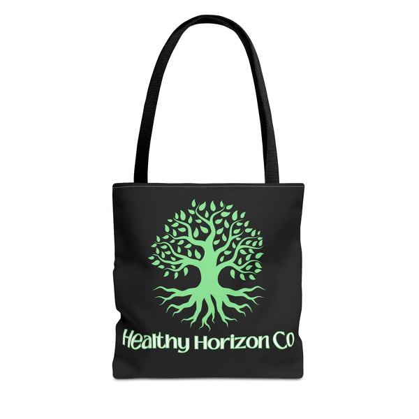 Healthy Horizon Co. Tree Logo Tote Bag — Eco-Friendly Everyday Shopper