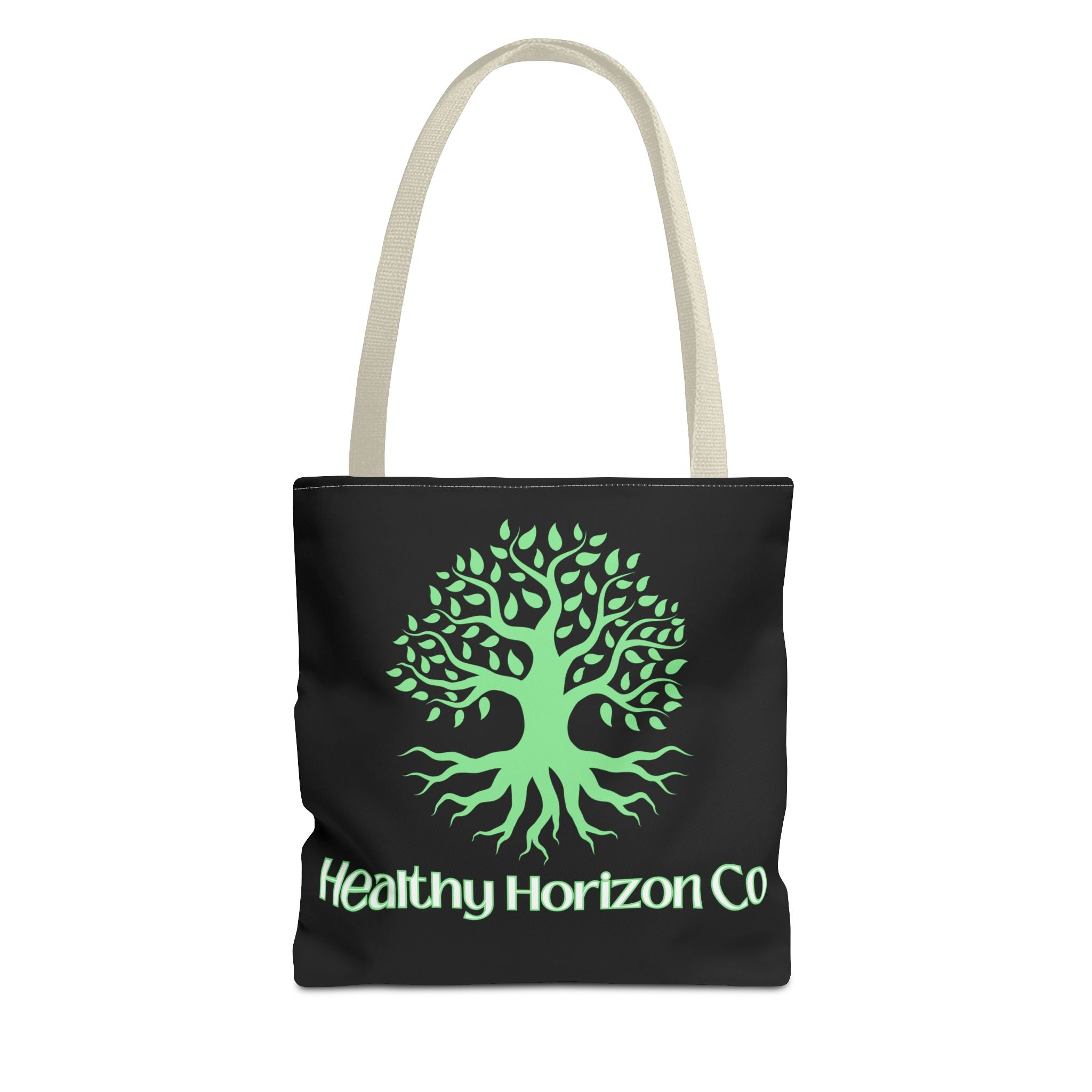 Healthy Horizon Co. Tree Logo Tote Bag — Eco-Friendly Everyday Shopper