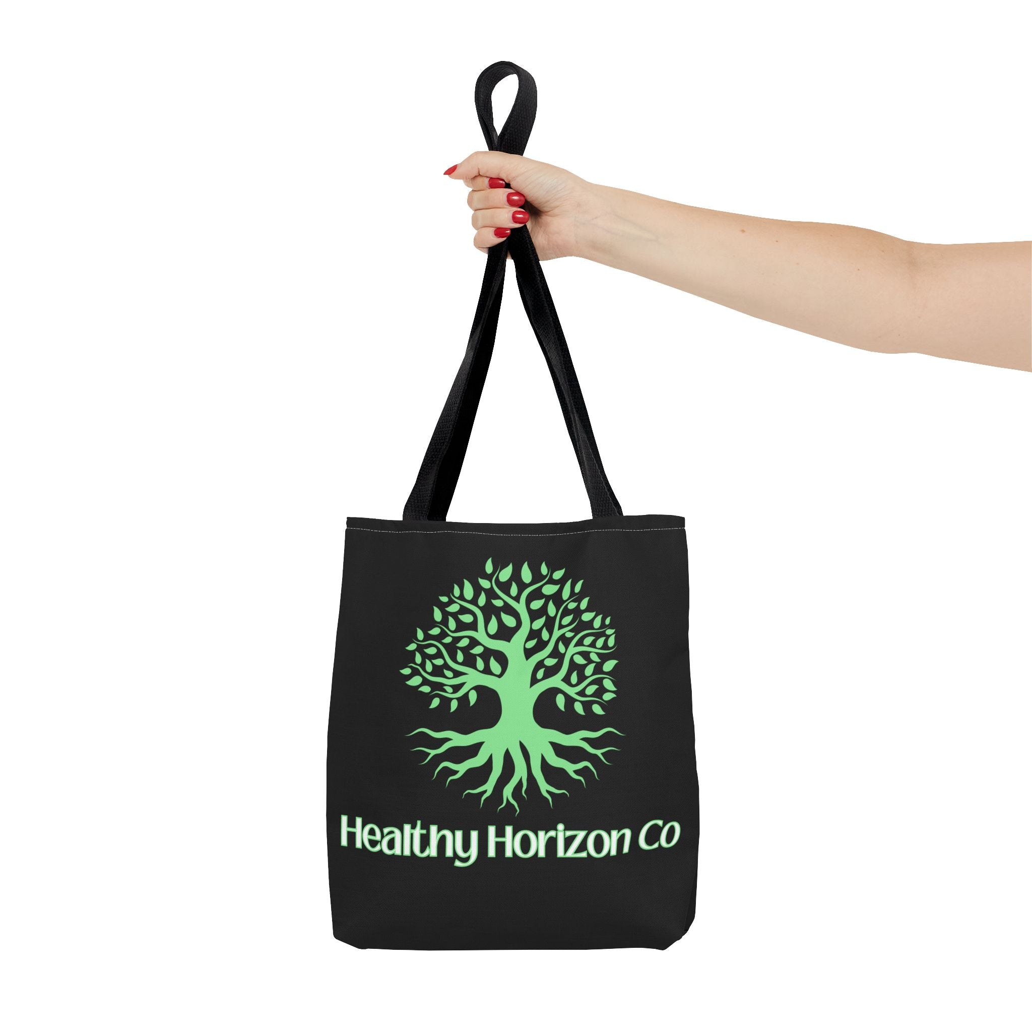 Healthy Horizon Co. Tree Logo Tote Bag — Eco-Friendly Everyday Shopper