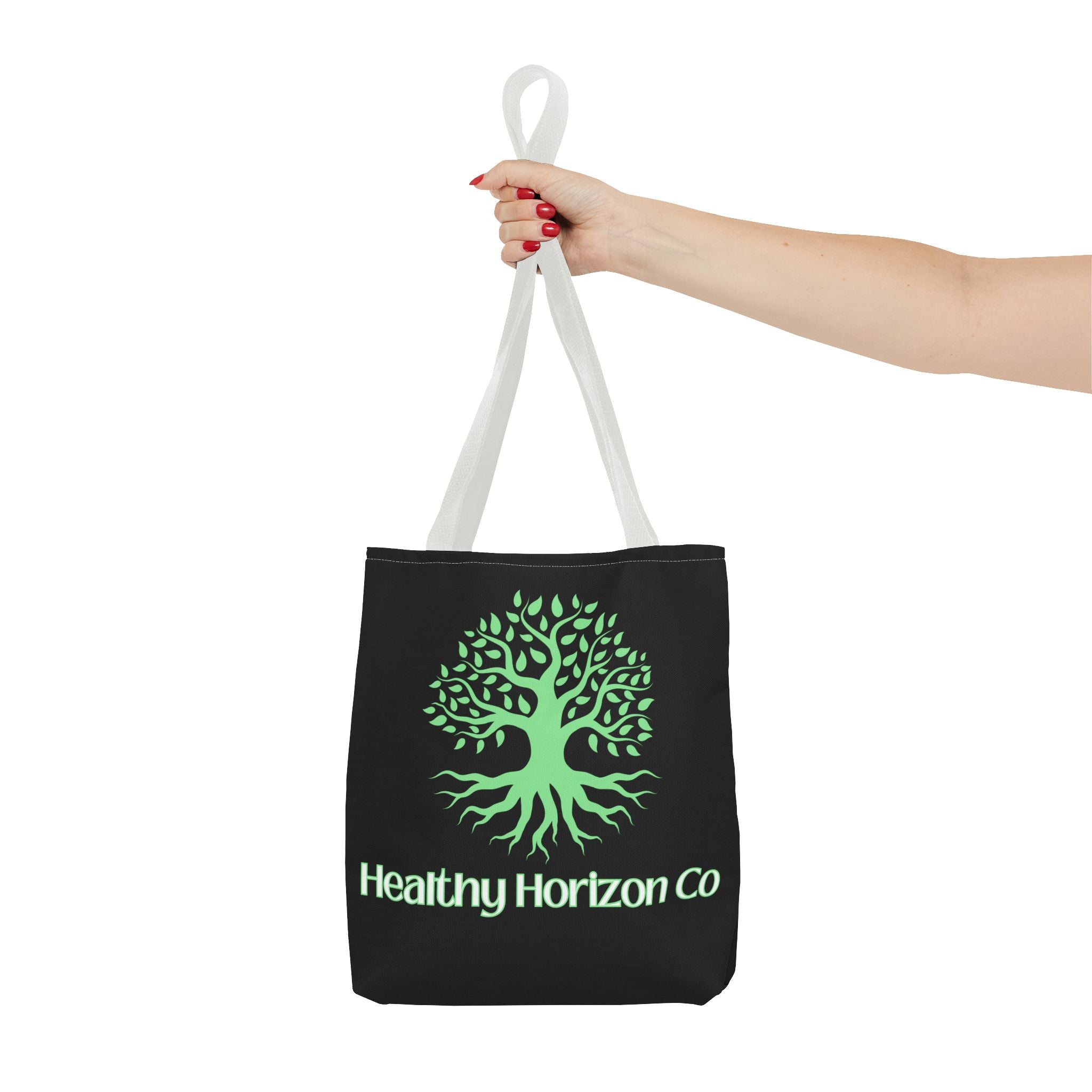 Healthy Horizon Co. Tree Logo Tote Bag — Eco-Friendly Everyday Shopper