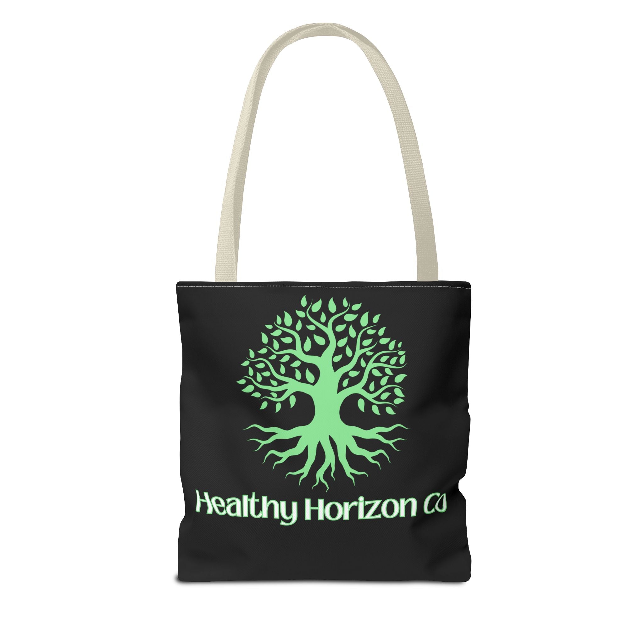 Healthy Horizon Co. Tree Logo Tote Bag — Eco-Friendly Everyday Shopper