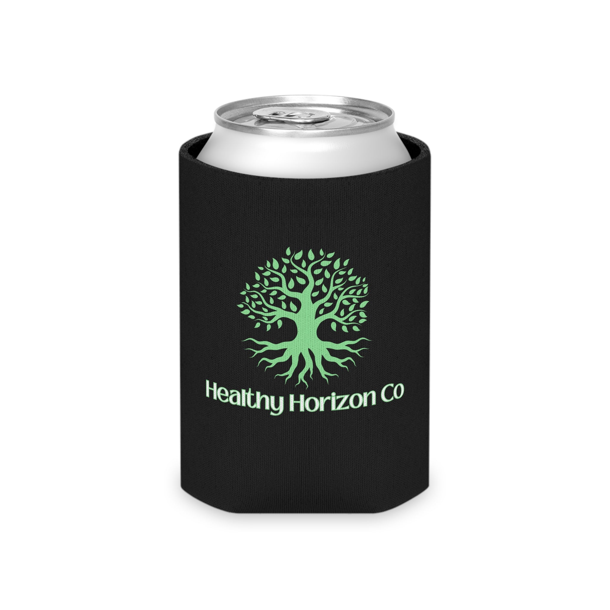 Healthy Horizon Co Can Cooler – Insulated Beverage Koozie with Tree Logo