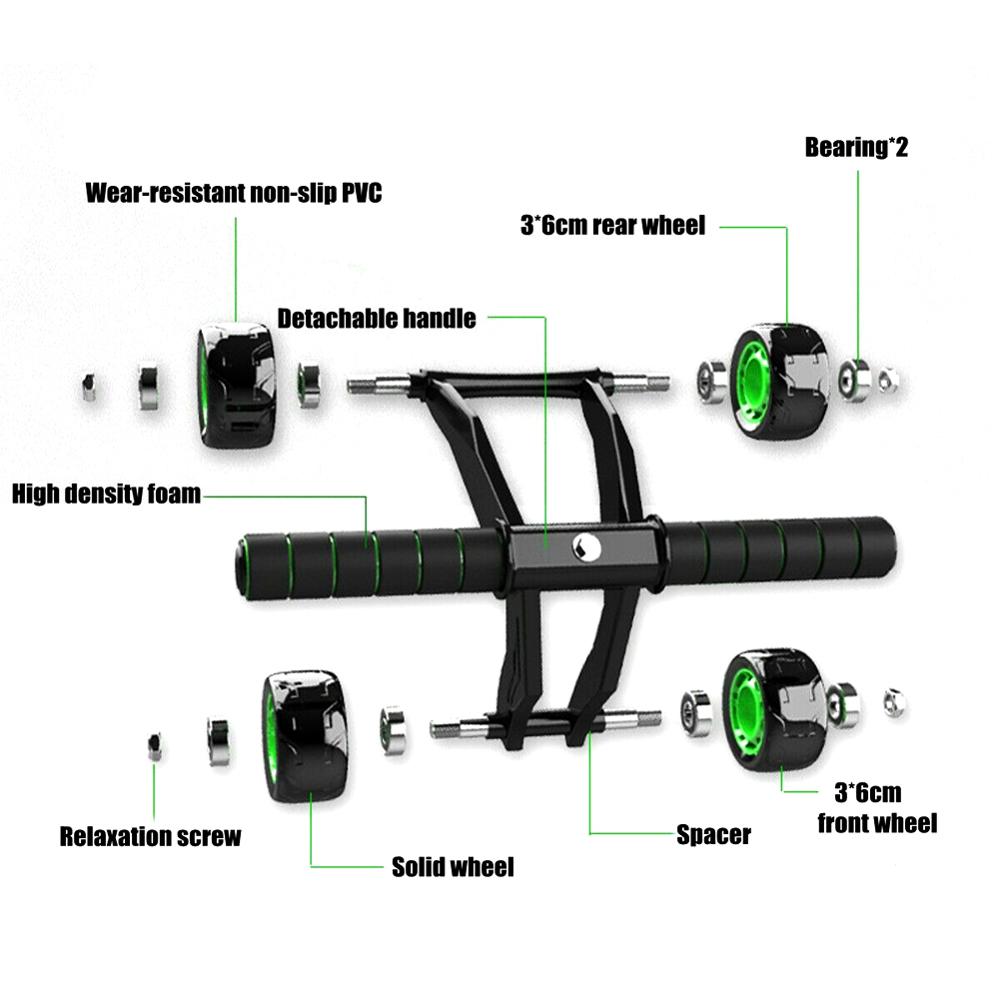Four-wheeled Abdominal Roller Home Exercise