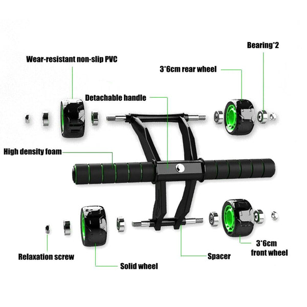 Four-wheeled Abdominal Roller Home Exercise