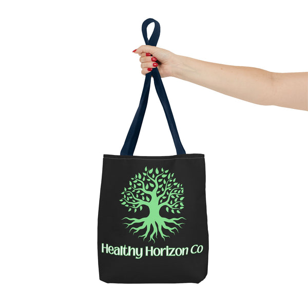 Healthy Horizon Co. Tree Logo Tote Bag — Eco-Friendly Everyday Shopper