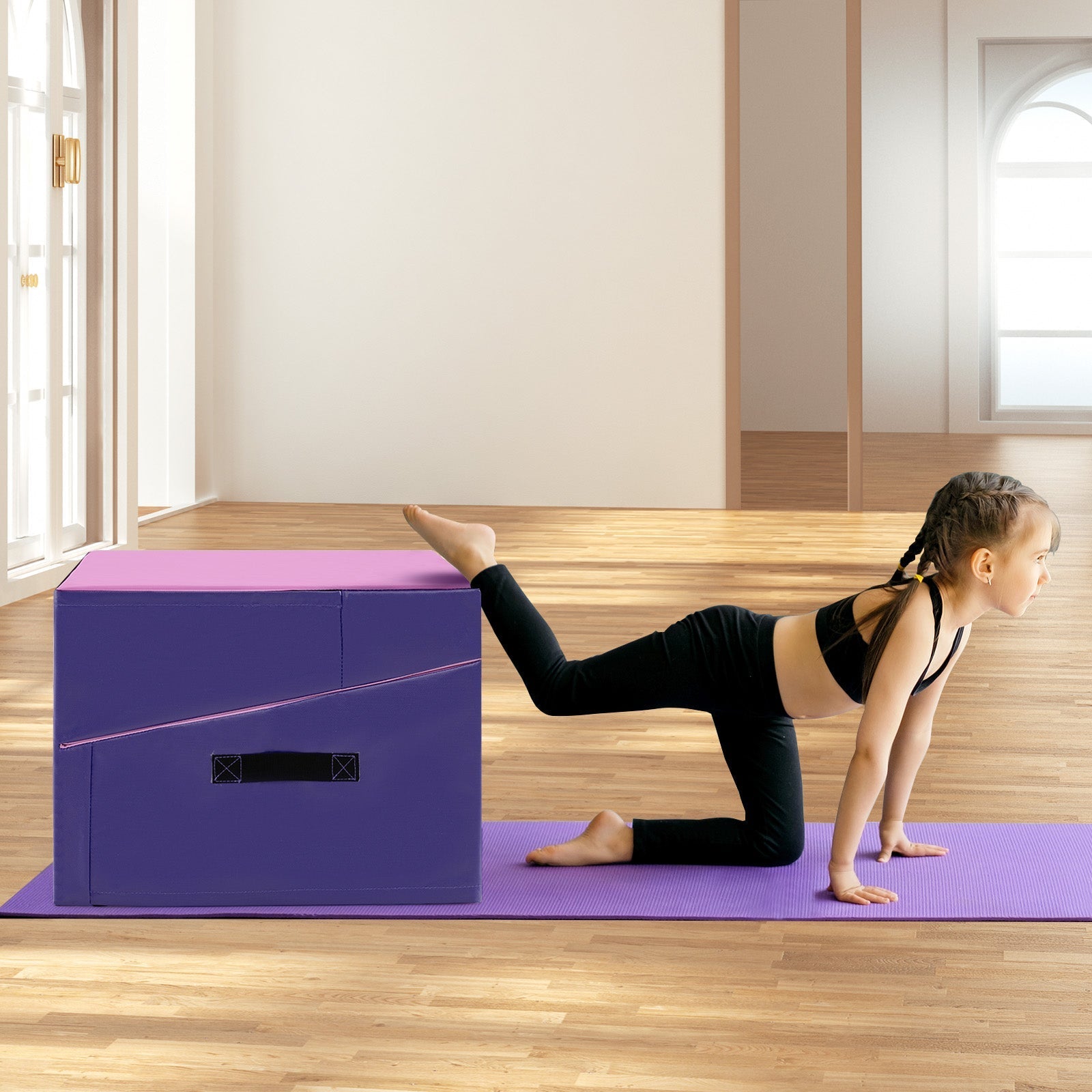 Folding Incline Yoga Gymnastics Tumbling Mat with EPE Foam