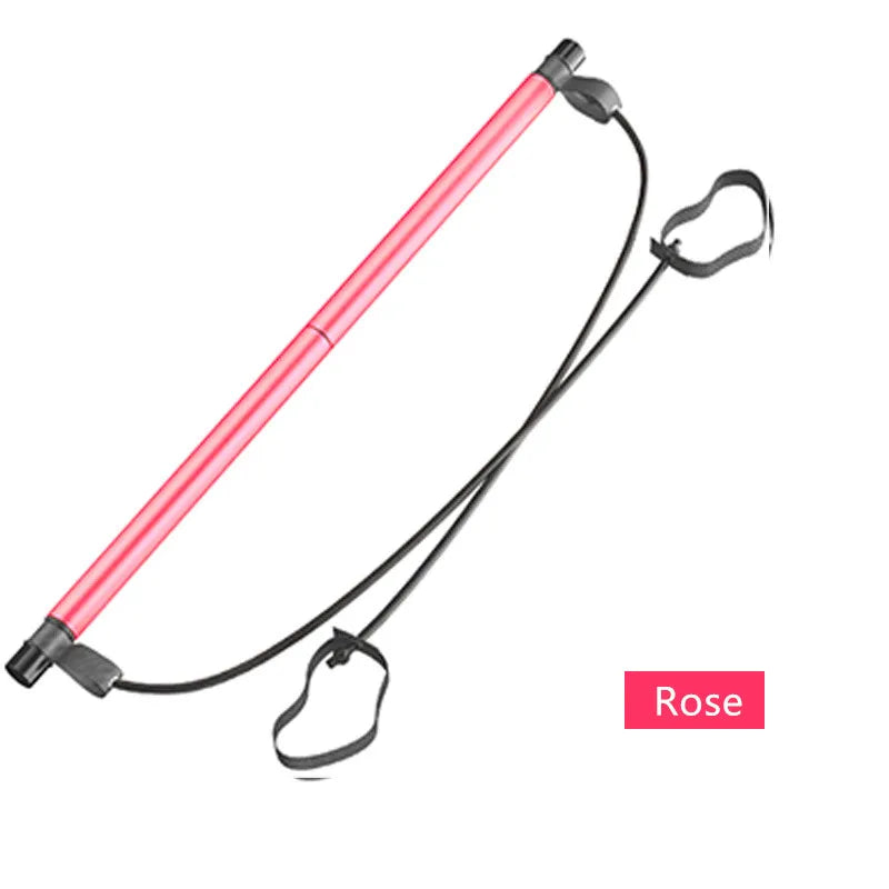 Portable Yoga Pilates Bar with Resistance Bands
