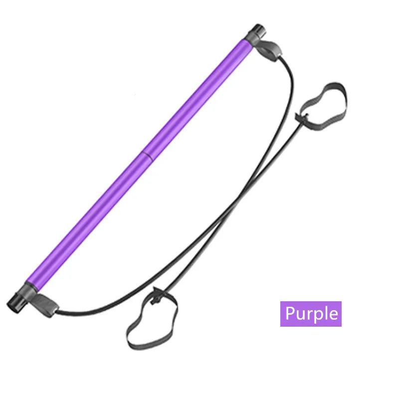Portable Yoga Pilates Bar with Resistance Bands