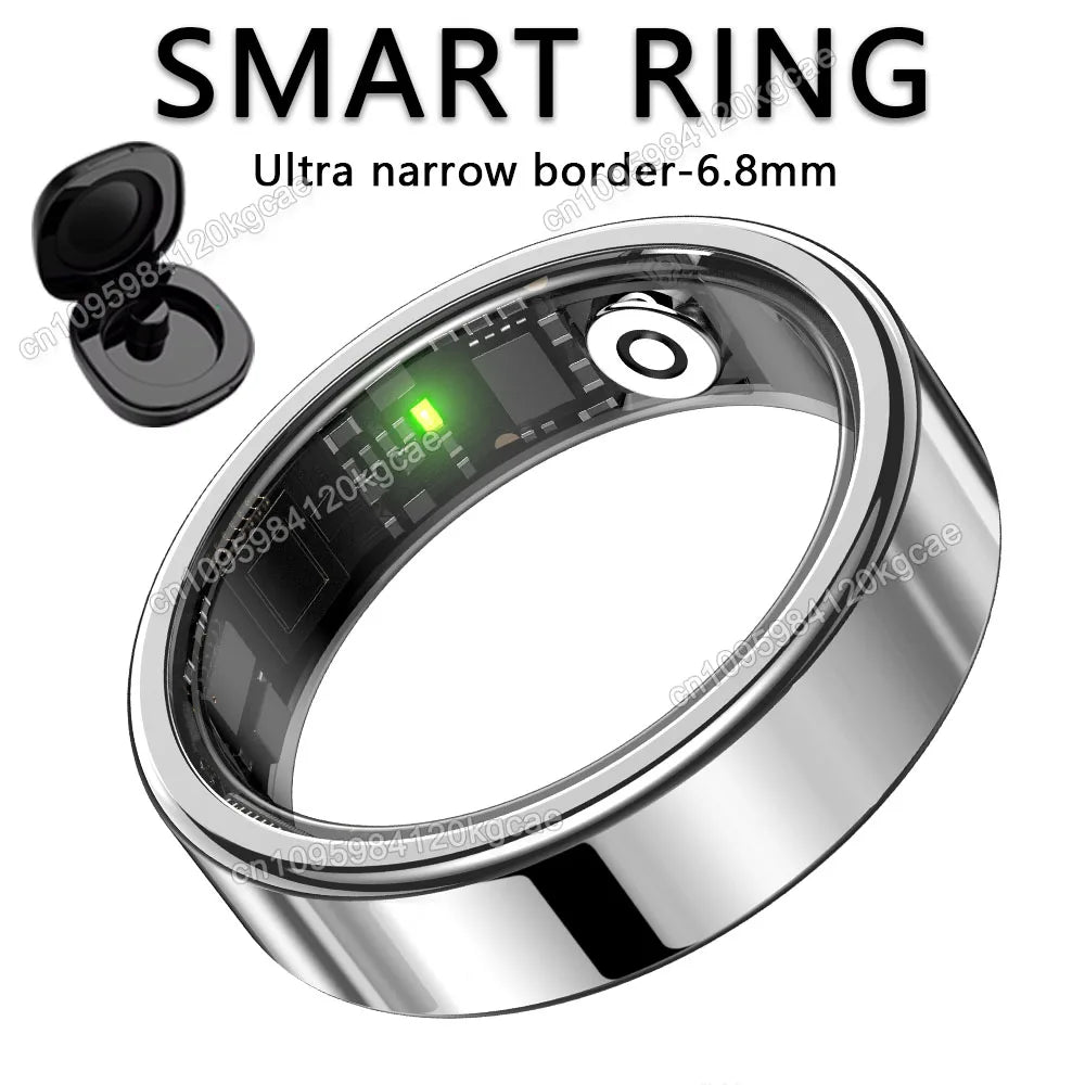 2026 Smart Ring Blood Pressure Heart Rate Sleep Monitoring Smartring IP68 & 5ATM Waterproof Multi-sport Mode Smartring Man Women